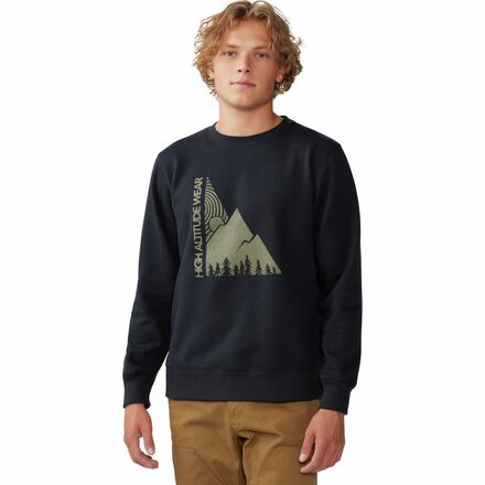 Jagged Peak Pullover Crew Sweatshirt - Men's