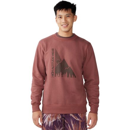 Jagged Peak Pullover Crew Sweatshirt - Men's