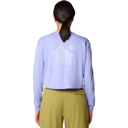 Mountain Sunset Boxy Crop Long-Sleeve Top - Women's