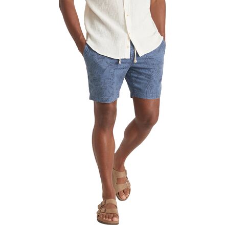 Marine Layer - Printed Saturday Short - Men's - Navy/Tropical Print