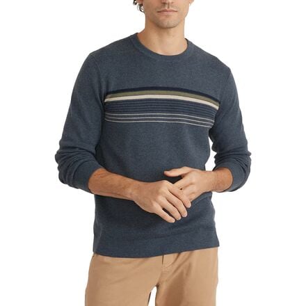 Marine Layer - Chest Stripe Sweater - Men's - China Blue