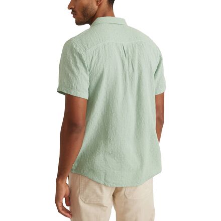 Marine Layer - Solid Dobby Texture Short-Sleeve Shirt - Men's