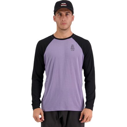 Mons Royale - Icon Raglan Top - Men's - Black/Thistle