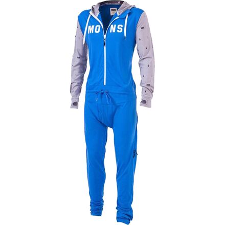Mons Royale - The Monsie Icon Junior One Piece - Bay Blue/Grey