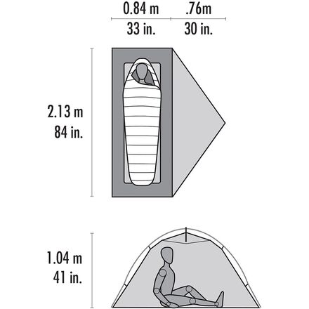 MSR - Access 1 Tent: 1-Person 4-Season