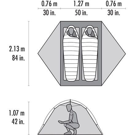 MSR - Access 2 Tent: 2-Person 4-Season