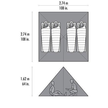 MSR - Front Range Ultralight Tarp Shelter : 4-Person 4-Season