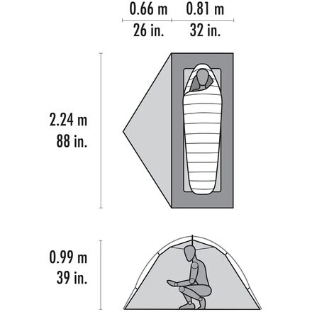 MSR - Hubba Hubba HD Tent: 1-Person 3-Season