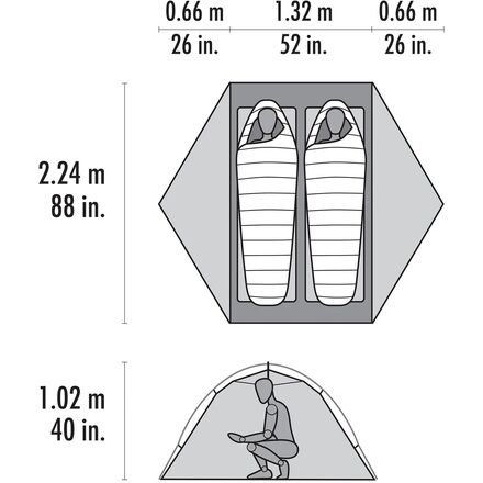 MSR - Hubba Hubba HD Tent: 2-Person 3-Season
