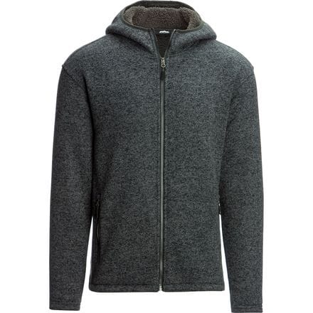 Mountain Club - Hooded Sherpa Lined Sweater Fleece Jacket  - Men's