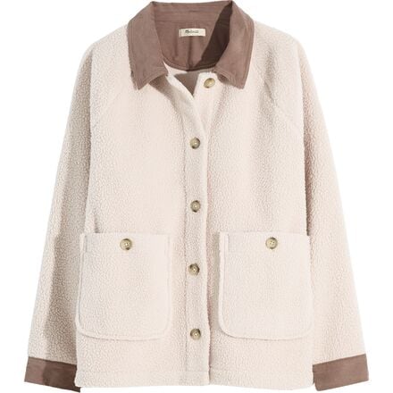 Madewell - Corduroy-Trimmed Resourced Sherpa Jacket - Women's