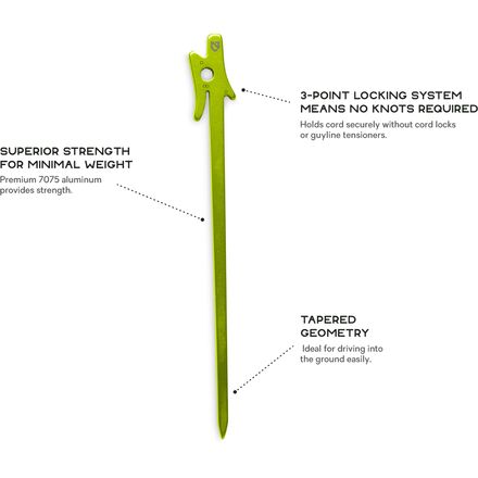 NEMO Equipment Inc. - Airpin Ultralight Stakes - 2-Pack