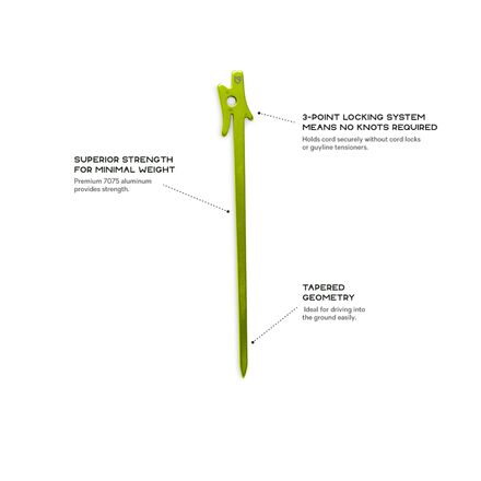 NEMO Equipment Inc. - Airpin Ultralight Stakes - 4-Pack