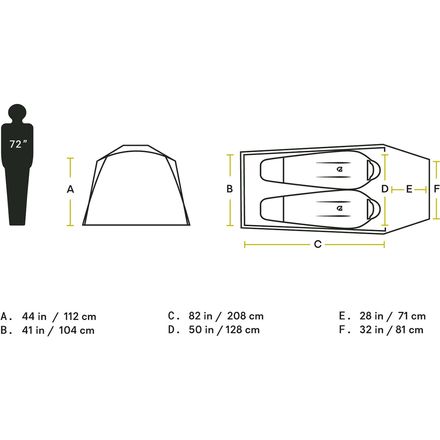 NEMO Equipment Inc. - Kunai 2P Tent: 2-Person 4-Season