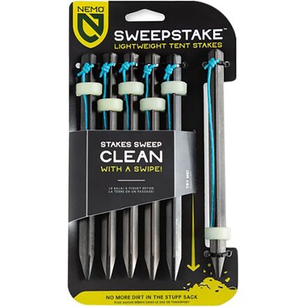 NEMO Equipment Inc. - Sweepstake Tent Stake - 6-Pack