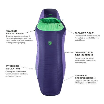 NEMO Equipment Inc. - Tempo 20 Sleeping Bag: 20F Synthetic - Women's