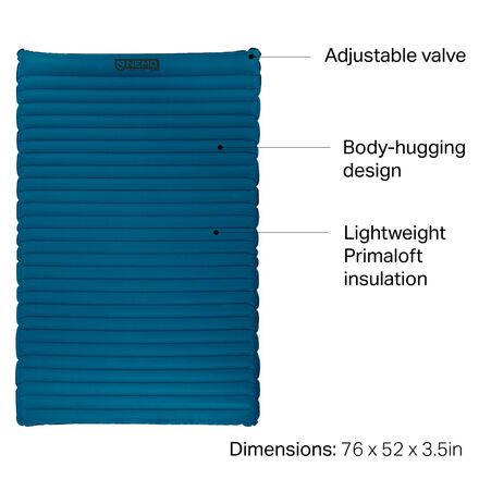NEMO Equipment Inc. - Quasar 3D Insulated Double Sleeping Pad