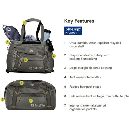 NEMO Equipment Inc. - Double Haul Convertible Duffel 30L Bag