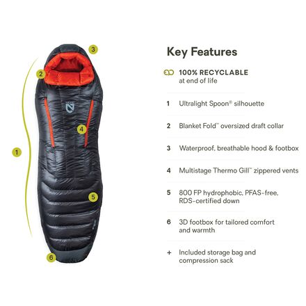 NEMO Equipment Inc. - Riff Endless Promise Sleeping Bag: 15F Down - Men's