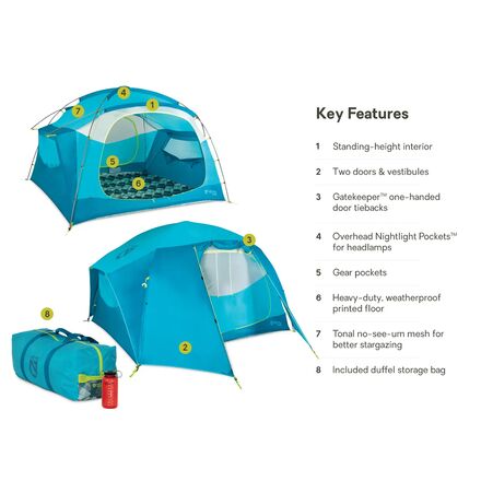 NEMO Equipment Inc. - Aurora Highrise Tent: 6-person 3-Season