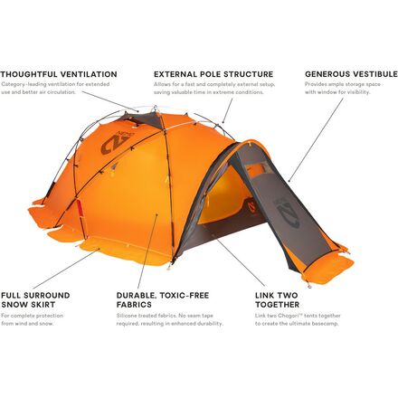 NEMO Equipment Inc. - Chogori Mountaineering Tent: 3-Person 4-Season
