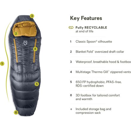 NEMO Equipment Inc. - Disco Endless Promise Sleeping Bag: 15F Down - Men's