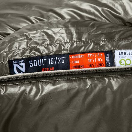NEMO Equipment Inc. - Soul Endless Promise Sleeping Bag: 15/25F Synthetic