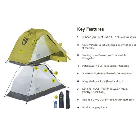 NEMO Equipment Inc. - Dragonfly OSMO Tent: 1-Person 3-Season