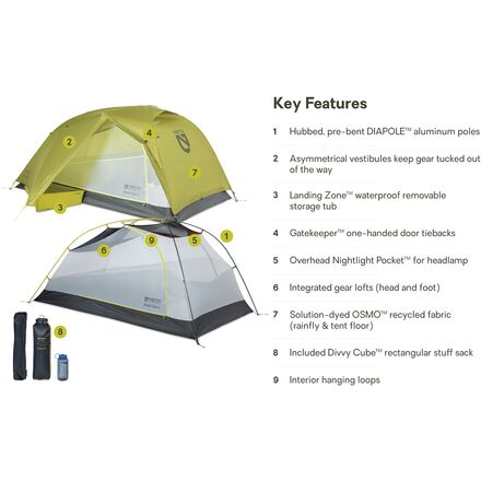 NEMO Equipment Inc. - Dragonfly OSMO Tent: 2-Person 3-Season