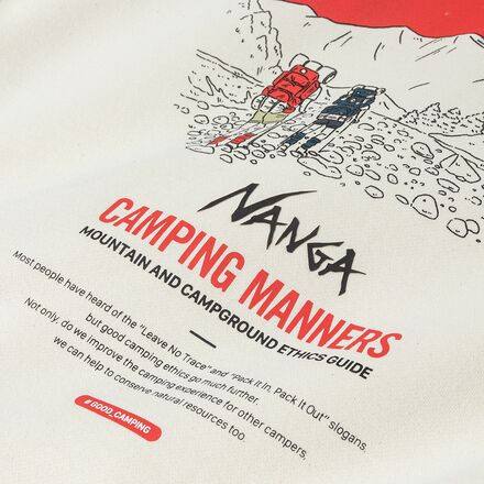 Nanga - Eco Hybrid Camping Manners Print Hoodie - Men's