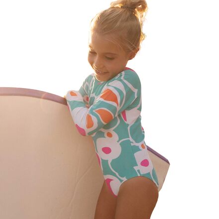 Long-Sleeve One-Piece Swimsuit - Girls'