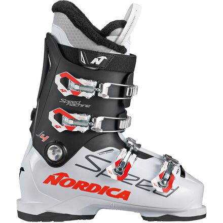 Nordica - Speedmachine J4 Ski Boot - 2022 - Kids' - White/Black/Red
