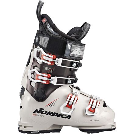 Nordica - Strider 115 DYN Ski Boot - 2023 - Women's - Ivory/Black/Paprika