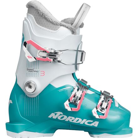 Nordica - Speedmachine J3 Ski Boot - 2024 - Girls' - Light Blue/White/Pink