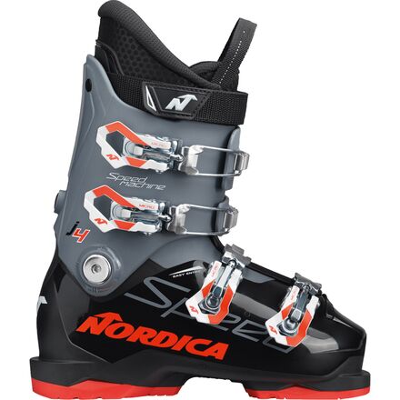 Nordica - Speedmachine J4 Ski Boot - 2024 - Kids' - Black/Anthracite/Red
