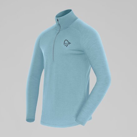 Norrona - Femund PureUll Zip Neck Top - Men's