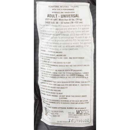 NRS - Matik Personal Flotation Device