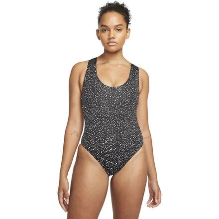 Nike Swim - Water Dots Keyhole Back One-Piece Swimsuit - Women's