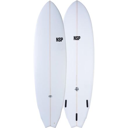 NSP - Fighting Fish Shortboard Surfboard - Clear