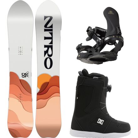 Drop Snowboard + Sequoia Binding + Phase BOA Boot - Women's