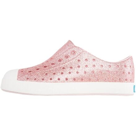 Native Shoes - Jefferson Bling Shoe - Kids' - Milk Pink Bling/Shell White
