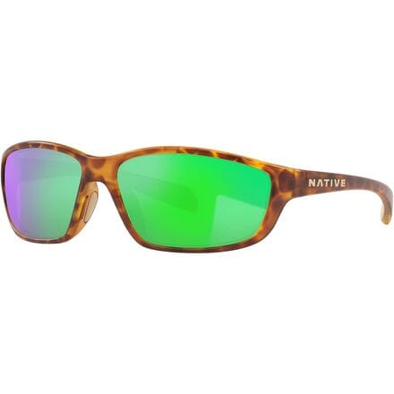 Native Eyewear - Kodiak Polarized Sunglasses - Desert Tort/Green Reflex
