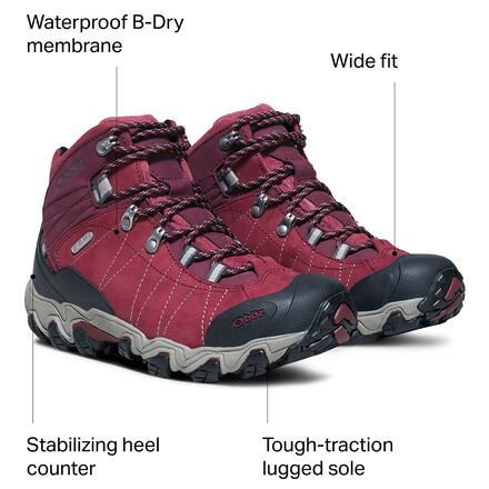 Oboz - Bridger Mid B-Dry Wide Hiking Boot - Women's
