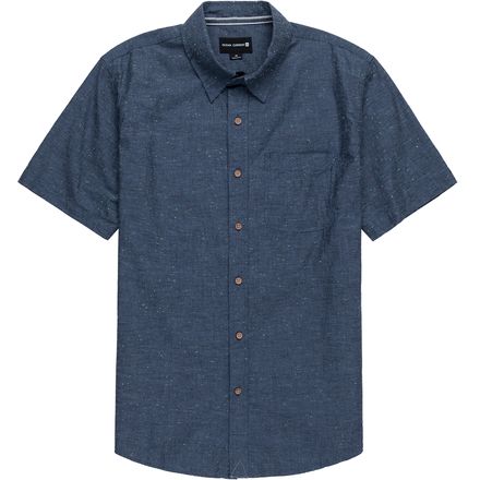 Ocean Current - Solid Long-Sleeve Button-Down Shirt with Pockets- Men's