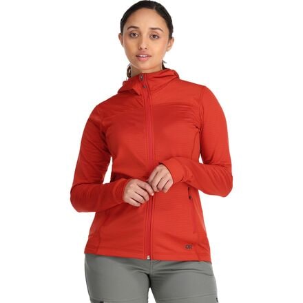 Outdoor Research - Vigor Full Zip Hooded Jacket - Women's - Cranberry