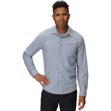 Outdoor Research - Astroman Long-Sleeve Sun Shirt - Men's - Galactic Plaid
