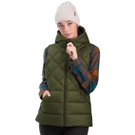 Outdoor Research - Coldfront Hooded Down Vest - Women's - Loden