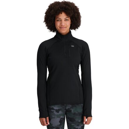 Outdoor Research - Vigor Grid Fleece Quarter-Zip Jacket - Women's - Black