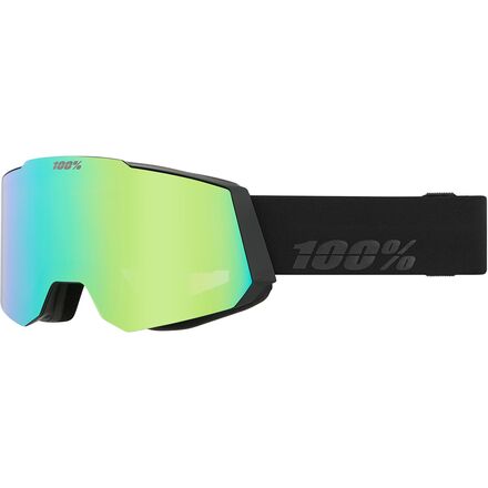 100% - Snowcraft Goggle - Black/Green/Mirror Green