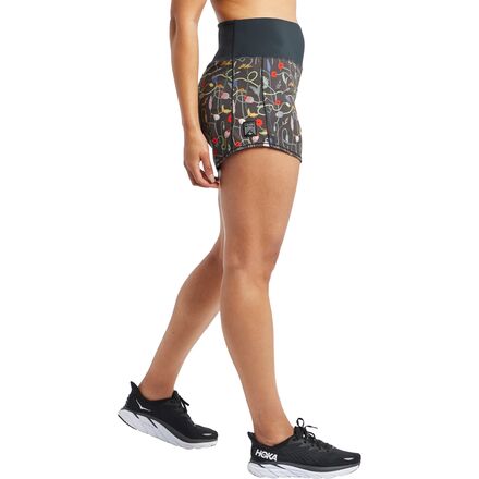 Oiselle - High Rise Roga 4in Printed Short - Women's